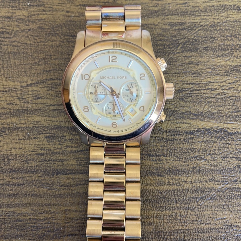 Gold michael Kors watch